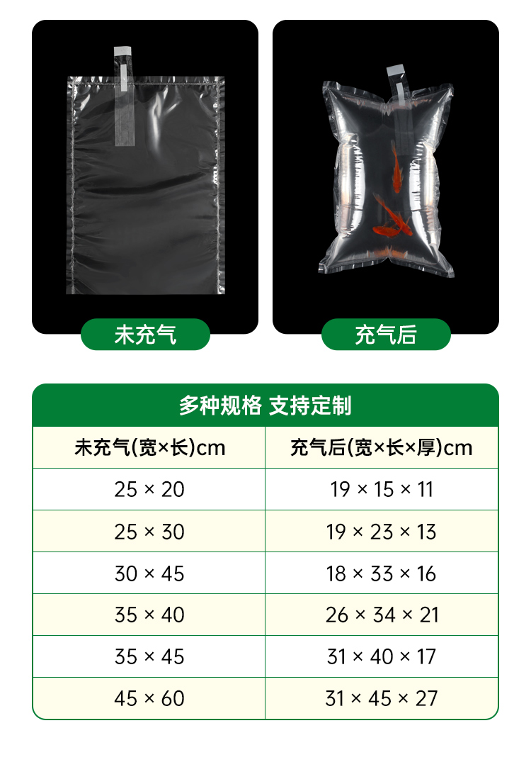 金魚(yú)活魚(yú)充氧運(yùn)輸袋