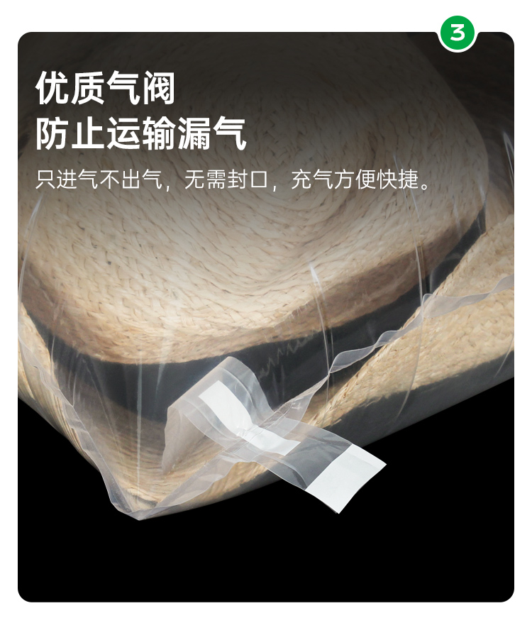 底部開口帽子充氣填充袋