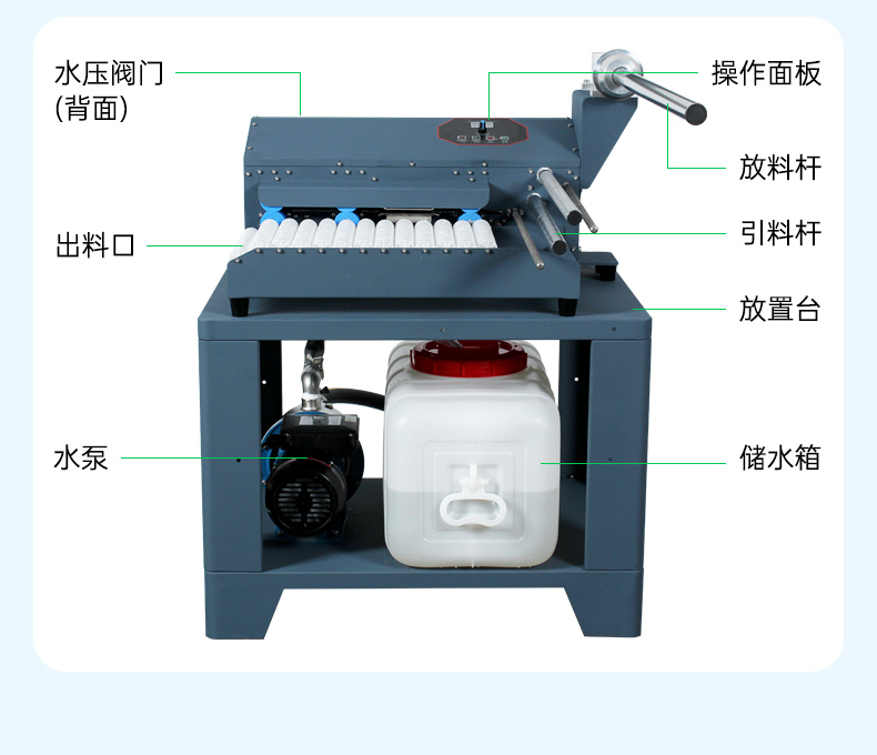 氣柱卷氣泡柱全自動注水機